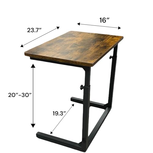 Height Adjustable Sofa Side C-Shaped Table - Image 7