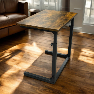 Height Adjustable Sofa Side C-Shaped Table