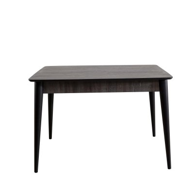 43” Modern Dining Table Rectangular Top with Solid Wood Leg