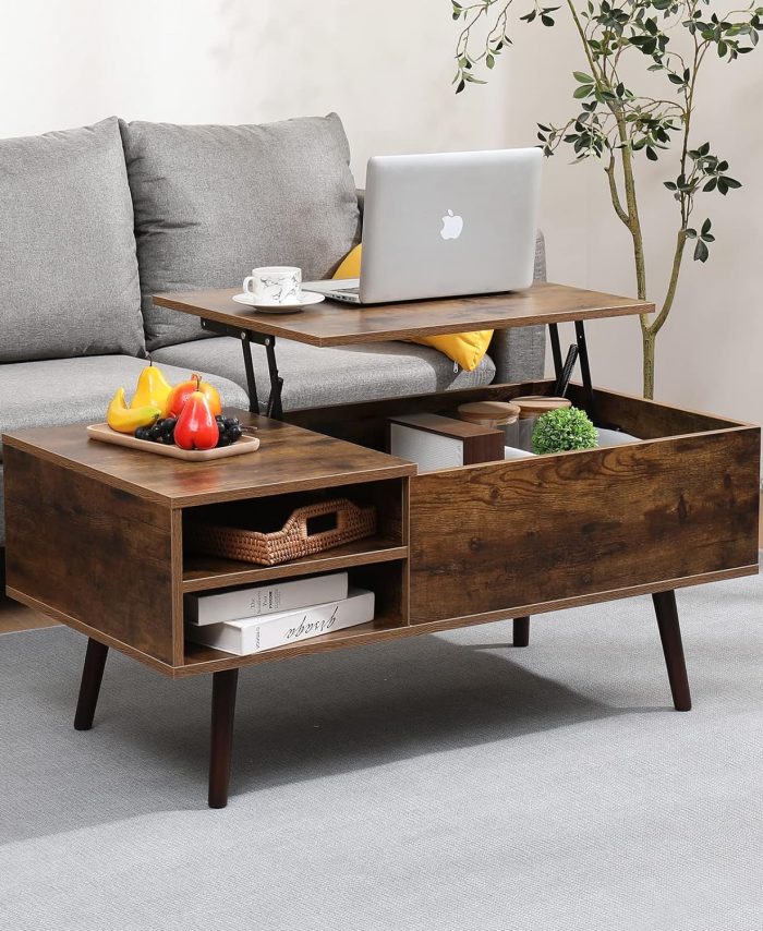 Furnimax Lift Top Coffee Table: Extendable, Hidden Storage, and Elegant.
