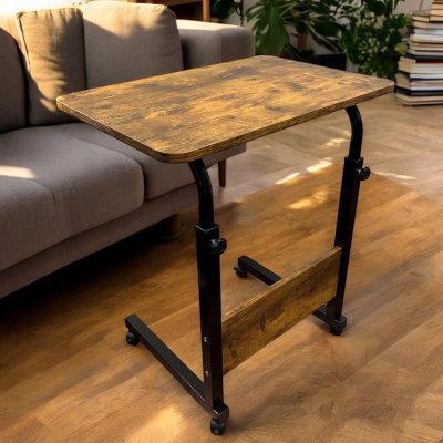 Adjustable Mobile C-Shaped Table